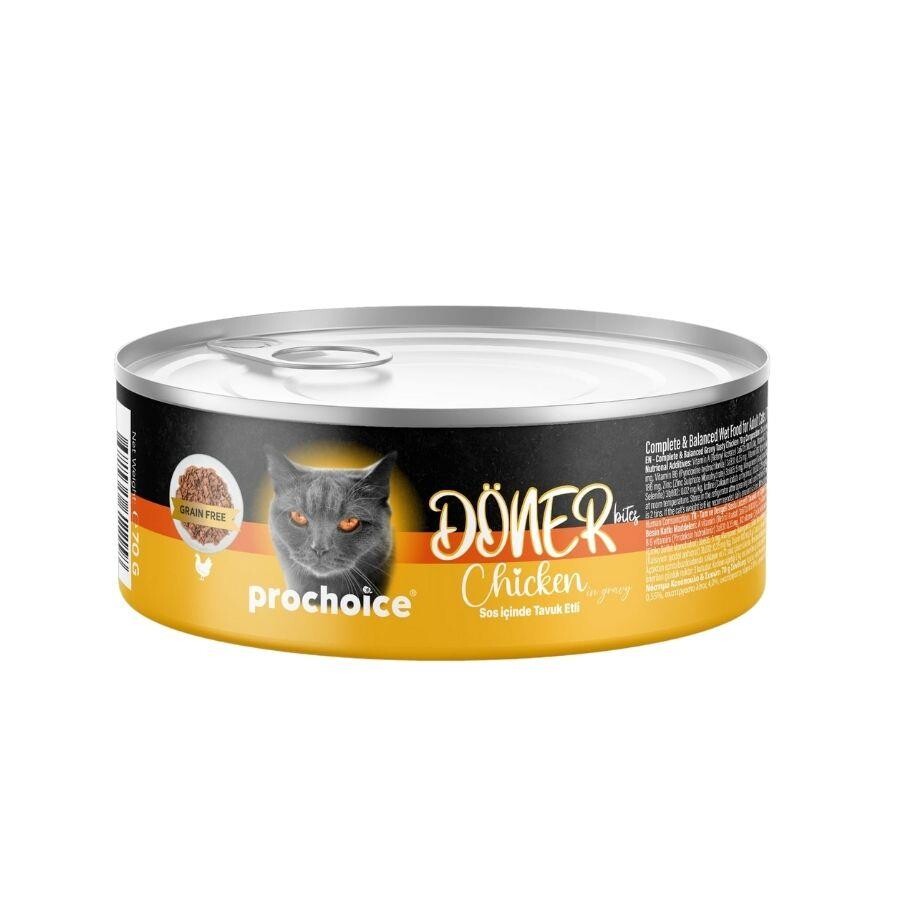 Prochoice Döner Bites Sos İçinde Tavuk Etli Yetişkin Kedi Konservesi 70 GR | SRC: Barcode: 8681465611158